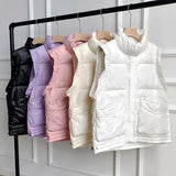 Women Winter Coats Puffer down Vest down Jacket Women's Vest
