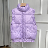 Women Winter Coats Puffer down Vest down Jacket Women's Vest