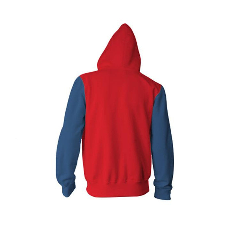 Men Spider Hoodie Spider-Man Sports Zipper Hooded Sweater