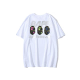 Shark Print T Shirt Summer Casual Short Sleeve T-shirt