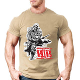 Tactics Style T Shirt for Men Printed Short Sleeve T-shirt for Men