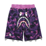 Shark Print Shorts Trendy Brand Camouflage Teeth Printed Men's Cotton Shorts