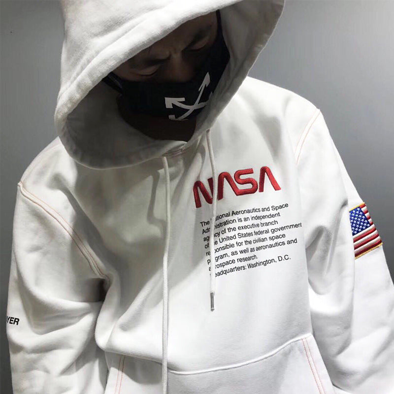 Heron Preston Hoodie NASA Letter Embroidery