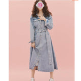 Work Dresses with Pockets Autumn and Winter Slimming Midi Dress for Women