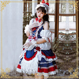 Gothic Lolita Harajuku Style Clothing Lolita Small Skirt White Snow Princess Dress JSK FS Lolita Dress