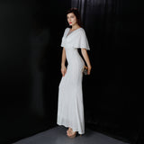 Sequin Evening Dress 18013# Polyester Silk Tassel Sequin Fishtail Banquet Elegant Graceful Annual Meeting Host Car Model Party Dress Female Autumn