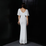 Sequin Evening Dress 18013# Polyester Silk Tassel Sequin Fishtail Banquet Elegant Graceful Annual Meeting Host Car Model Party Dress Female Autumn