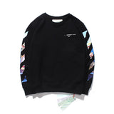 Off White Sweatshirts Long Sleeve round Neck Sweater for Men and Women