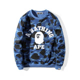 Shark Print Sweatshirts Fashion Brand Men and Teenagers plus Size Student Pullover