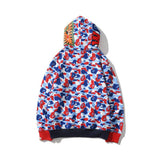 Shark Print Hoodie Autumn Men's and Women's Shark Hooded Sweater