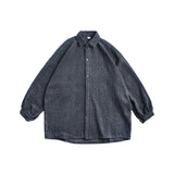 Corduroy Patch Jacket Fall Winter Coat Loose Jacket