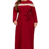 Women Plus Size Maxi Dresses Muslim Chiffon Arabic Dress