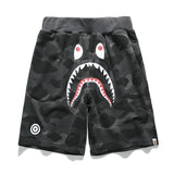 Shark Print Shorts Trendy Brand Camouflage Teeth Printed Men's Cotton Shorts