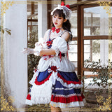 Gothic Lolita Harajuku Style Clothing Lolita Small Skirt White Snow Princess Dress JSK FS Lolita Dress