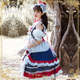Gothic Lolita Harajuku Style Clothing Lolita Small Skirt White Snow Princess Dress JSK FS Lolita Dress