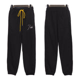 Rhude Pant Autumn Street Drawstring Letter Embroidered Casual Trousers