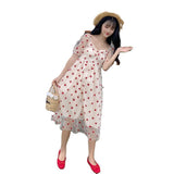 Strawberry Cottagecore Dress Summer Strap Casual Fashionable Sweet Dress