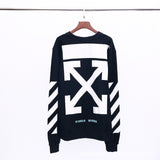 Off White Sweatshirts Long Sleeve Round Neck Neck Sweater Ow Large Size Loose Terry Round Neck Pullover