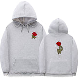 Black Rose Hoodie Men's Hoodie People Are Poison Rose Fleece Hip-Hop Pullover Sweatshirt