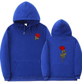 Black Rose Hoodie Men's Hoodie People Are Poison Rose Fleece Hip-Hop Pullover Sweatshirt