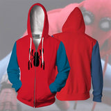Men Spider Hoodie Spider-Man Sports Zipper Hooded Sweater
