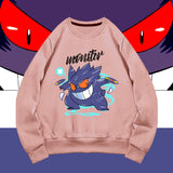 Men and Women Pokemon Pikachu Hoodie Pokémon round Neck Sweater