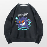 Men and Women Pokemon Pikachu Hoodie Pokémon round Neck Sweater