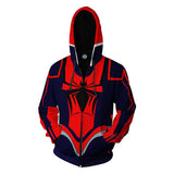 Men Spider Hoodie 3D Printed Spider-Man Cardigan Hoodie