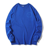 Shark Print Sweatshirts Spring and Autumn Cotton round Neck Long Sleeves T-shirt Men and Women