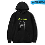 Dreamwastaken Men's Novelty Hoodies Dream Merch Shirt 2D Printed Casual Fashion Loose Hooded Sweater