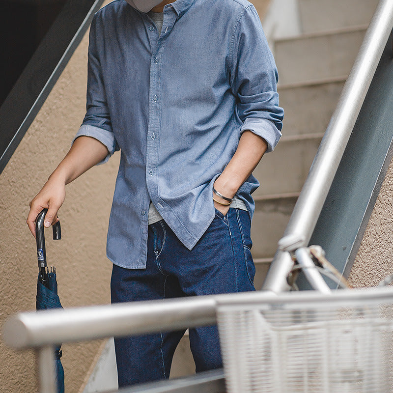 Work Shirts Retro Autumn and Winter Business Casual Base