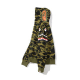 Shark Print Hoodie Spring and Autumn Youth Comfortable Fashion Shark Head Print Camouflage