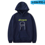 Dreamwastaken Men's Novelty Hoodies Dream Merch Shirt 2D Printed Casual Fashion Loose Hooded Sweater