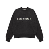 Fog Round Neck Pullover Loose Sweater Men's Knitted Shirt Outer Wear Plus Size Retro Sports Fear Of God essential
