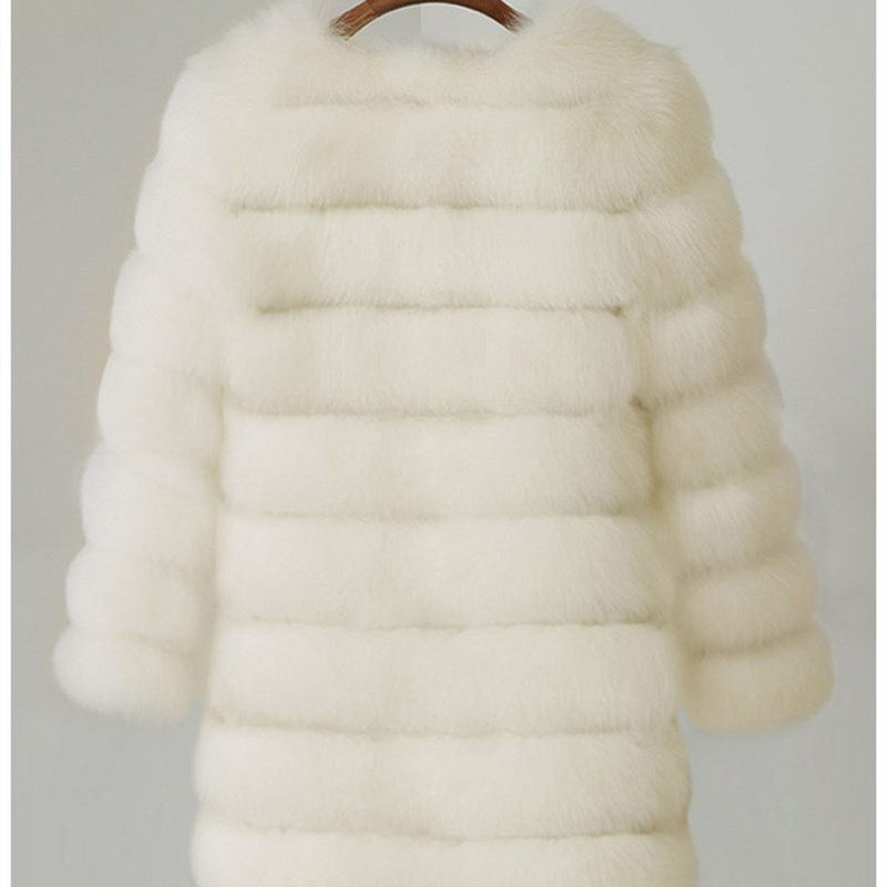 Full Length Faux Fur Coat