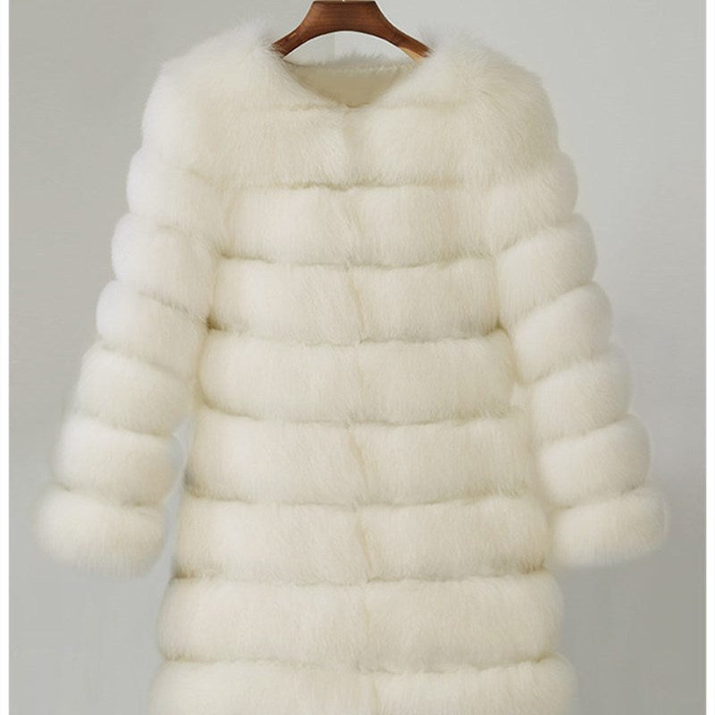 Full Length Faux Fur Coat