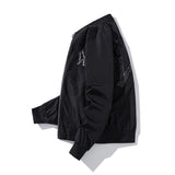 New York NYC Varsity Jacket Cotton-Padded Baseball Uniform Sequined Embroidered Jacket