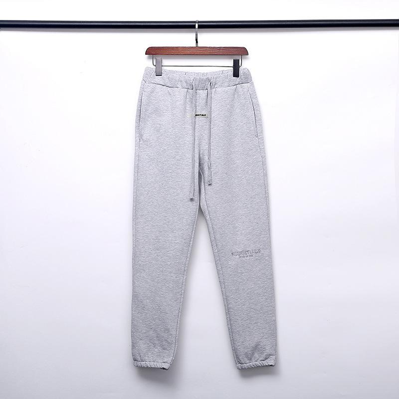 Fog Pants Embroidered Cotton FleeceLined Trousers for Men and Women Fear Of God