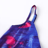 Women Summer Dresses Midi Dress  Autumn Women's Sexy Print Backless