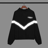 Fog Hoodie Double Line Sportswear Reflective Hooded Jacket Jacket Fear Of God