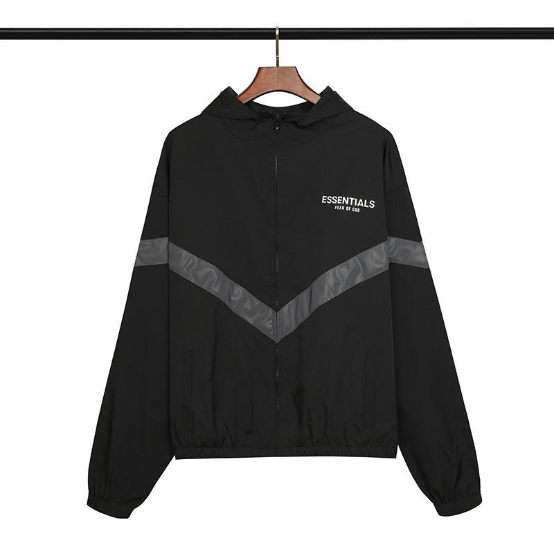 Fog Hoodie Double Line Sportswear Reflective Hooded Jacket Jacket Fear Of God