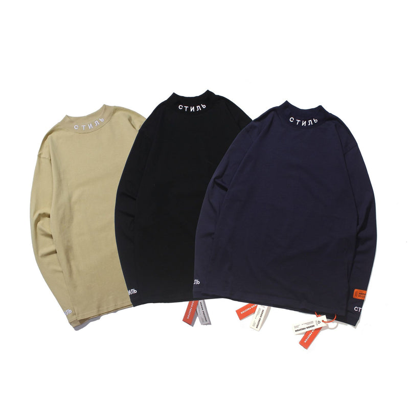 Heron Preston Sweatshirts Half Turtleneck Bottoming Shirt