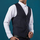 Tuxedo Vests Fall Slim Fit Suit Vest Men Gentleman Suit Vest Vest Business Leisure Professional Formal Wear