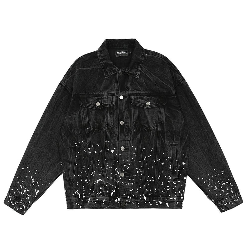 Denim Clothing Men's Jacket plus Size Casual Top Loose Denim Jacket Men Denim Jacket