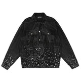 Denim Clothing Men's Jacket plus Size Casual Top Loose Denim Jacket Men Denim Jacket