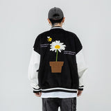 Varsity Jacket for Men Baseball Jackets Vintage Towel Loose Coat for Women