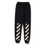Off White Winter Pants Autumn and Winter Printed Trousers Men and Women Couple Terry Trousers Casual Sports Pants