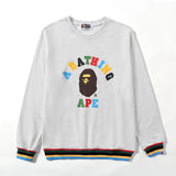Shark Print Sweatshirts Autumn and Winter New Camouflage Color Printed Logo Male and Female Couples Wear Pullover