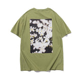 Fog T shirt Spring/Summer Plant Running Print round Neck Pullover Men's and Women's Short Sleeve Tshirt Fear Of God