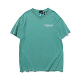 Fog T shirt Spring/Summer Plant Running Print round Neck Pullover Men's and Women's Short Sleeve Tshirt Fear Of God